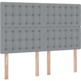  Krevet S LED lampica Svijetlo siva 140 x 190 cm tkanina | shoptok.hr