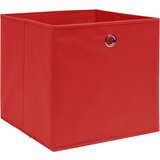 Furnova Škatle 10 kosov netkano blago 28x28x28 cm rdeče, (21956003) | Shoptok.si