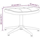  Stol za sproščanje s stolčkom rjav žamet, (20957084) | Shoptok.si