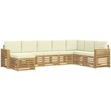  Set vanjskih sofa 8 pcs Bijela i krem 310 x 191,5 x 73 cm | Eponuda.ba