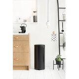 Brabantia Mat črn jeklen koš za smeti s pedalom 30 l NewIcon – | Shoptok.si