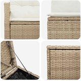  Set sofe 7 kom. Bež i krem bijela 120 x 62 x 69 cm | Shoptok.si