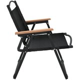  Stolice za kampiranje 2 kom crne 54x43x59 cm od tkanine Oxford | shoptok.hr