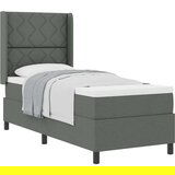  Podloga za krevet s madracem - siva 80x200 cm tkanina | shoptok.hr