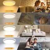 LEZOE 22cm LED stropna svetilka z daljincem | Shoptok.si