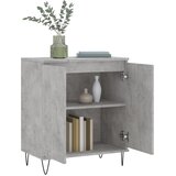  Komoda siva boja betona 60x35x70 cm od konstruiranog drva Slike
