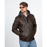 La Force Fashion Kožna jakna Tom - Tamno braon Cene
