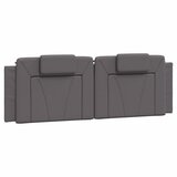 Krevet Viana s madracem sivi 160 x 200 cm od umjetne kože | Eponuda.com