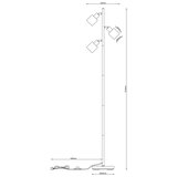 Globo 54114-3S - podna lampa trent 3xE14/25W/230V | Eponuda.com