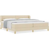  Krevet s podlogom i madracem Krem 200x200 cm Tkanina | shoptok.hr
