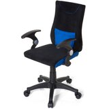 MID.YOU Mladinski Vrtljiv Stol Kiddy Pro Al, Črna, Modra | Shoptok.si