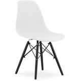 Brandless Stol OSAKA bel / noge črne x 4, (22030921) | Shoptok.si