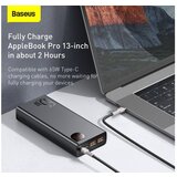Baseus adaman metal powerbank 20000mAh, pd, qc 3.0, 65W, 2xUSB + usb-c + micro usb, črna | Shoptok.si