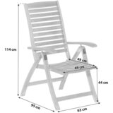 Gardenson Zložljiv Vrtni Stol Paraiba, Akacija, Masivno | Shoptok.si