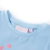  Dječja majica s volanima svjetloplava 116 | shoptok.hr