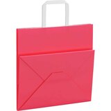  Papirnate vrećice 250 kom s ručkama ružičaste 26x17x25 cm | shoptok.hr