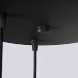 Sollux Črna kovinska viseča svetilka s steklenim senčilom ø 25 cm Orbital – | Shoptok.si