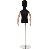  Podesivi Maneken 120-157 cm s Postoljem Uniseks PP Crna u