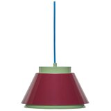 Hübsch Crvena/zelena metalna viseća svjetiljka ø 25 cm Remi – Cijene