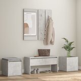  Set namještaja za hodnik siva boja betona konstruirano drvo | shoptok.hr
