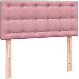 Box Spring krevet s madracem ružičasti 90x210 cm samt | shoptok.hr