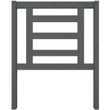  Posteljno vzglavje sivo 81x4x100 cm trdna borovina, (20725107) | Shoptok.si