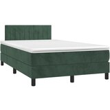  The Living Store Box spring postelja z vzmetnico temno zelen 120x190 cm žamet - Box Spring Postelja, (21446486) | Shoptok.si