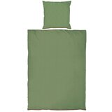 Mette Ditmer Denmark Zelena/smeđa posteljina za krevet za jednu osobu/za produženi krevet od pamučnog satena 140x220 cm Mini – Cijene