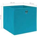 vidaXL Škatle 10 kosov netkano blago 28x28x28 cm baby modre | Shoptok.si