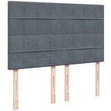 vidaXL Krevet s oprugama i madracem tamnosivi 140x200 cm baršunasti | shoptok.hr