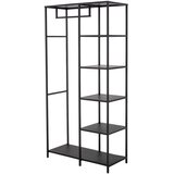 Bloomingville Crni metalni stalak za odjeću 90x183x40 cm Valde – u