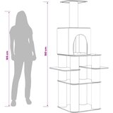  Mačje drvo s sisalnim postoljima za grebanje Svjetlosiva 180 cm | shoptok.hr
