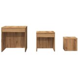 vidaXL Uklapajući stolići boja hrasta artisan 3 kom konstruirano drvo | shoptok.hr