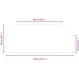  ploča za kamin *Transparent*an 120 x 50 cm Stakl | shoptok.hr