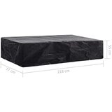  Pokrivalo za vrtni ležalnik 8 obročkov 218x77x55 cm, (20580855) | Shoptok.si