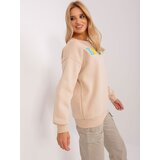 Wow Donna Sweatshirt-EM-BL-617-12.04-beige | Shoptok.si