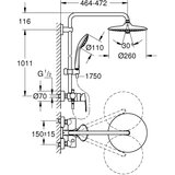 Grohe tuš set Vitalio Joy System 260 (27684001) | Shoptok.si