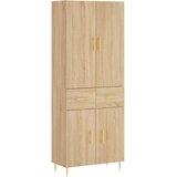  Visoka komoda hrasta sonome 69,5x34x180cm od konstruiranog drva | shoptok.hr