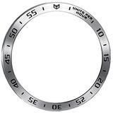 INF nerjaveče jeklo obroč okvirja, združljiv s samsung galaxy Watch8 classic 46mm silver + black, (5000085478) | Shoptok.si