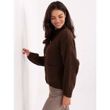 Italy Moda Sweater-MI-SW-WM218.02-dark brown | Shoptok.si