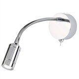 Searchlight LED 1-lučna notranja nastavljiva stenska bralna svetilka, kromirana, (22100545) | Shoptok.si