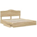  Krevet s od storage Sonoma hrast 180 x 200 cm Konstruirano drvo | shoptok.hr