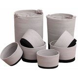 Tendance SET KOŠARA ZA RUBLJE 8/1, PAMUK, BEŽ-CRNA | shoptok.hr