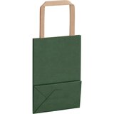  Papirnate vrećice 50 kom s ručkama zelene 15x8x21 cm | shoptok.hr