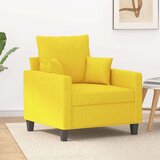  Fotelj svetlo rumen 60 cm blago | Shoptok.si