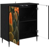  Kreveta ZAANDAM Crni hrast 69 x 33 x 76 cm Konstruirano drvo | shoptok.hr
