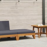  Modularni tabure s tamnosivim jastukom masivno bagremovo drvo | shoptok.hr
