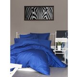 Mijolnir Temno modra enojna posteljnina iz bombažnega satena 140x200 cm – Cene