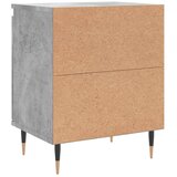  Noćni ormarići 2 kom boja betona 40x30x50 cm konstruirano drvo | Eponuda.ba