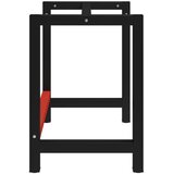  Okvir za radni stol metalni 80 x 57 x 79 cm crno-crveni | Eponuda.ba